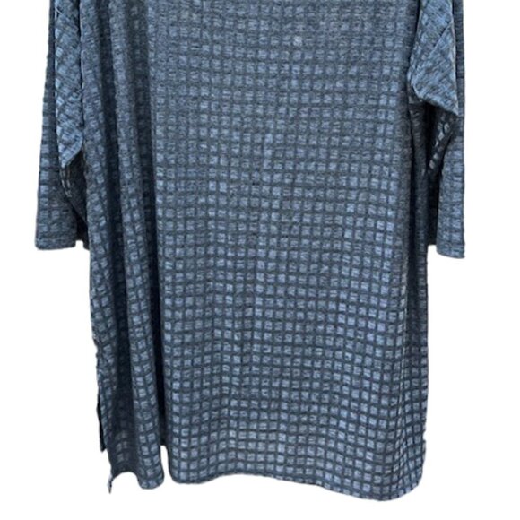 TO Thomas & Olivia Women's Top Long Tunic Silver Gray Long Sleeve Plus Size 3X - Picture 6 of 10
